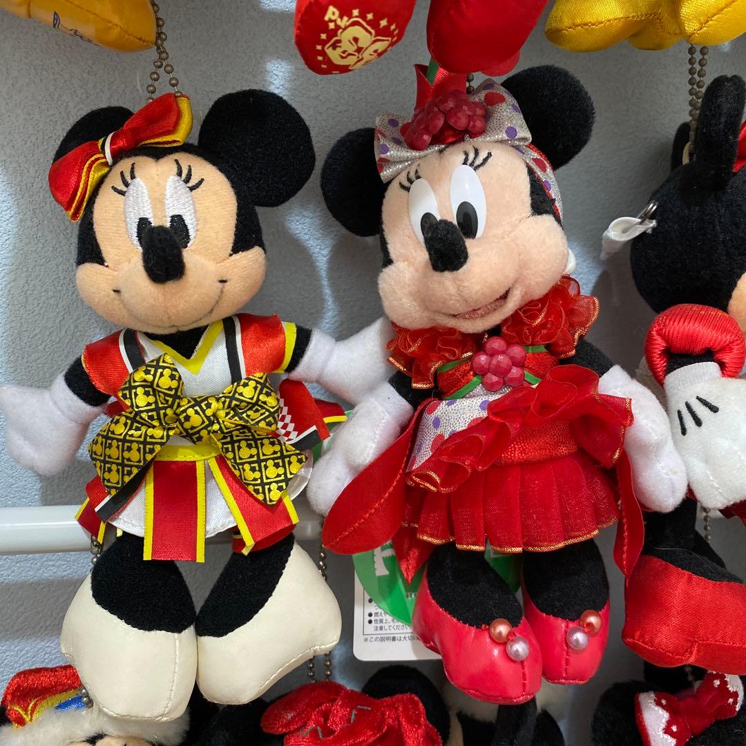 おひとつ〜OK ミニー ぬいぐるみバッジ