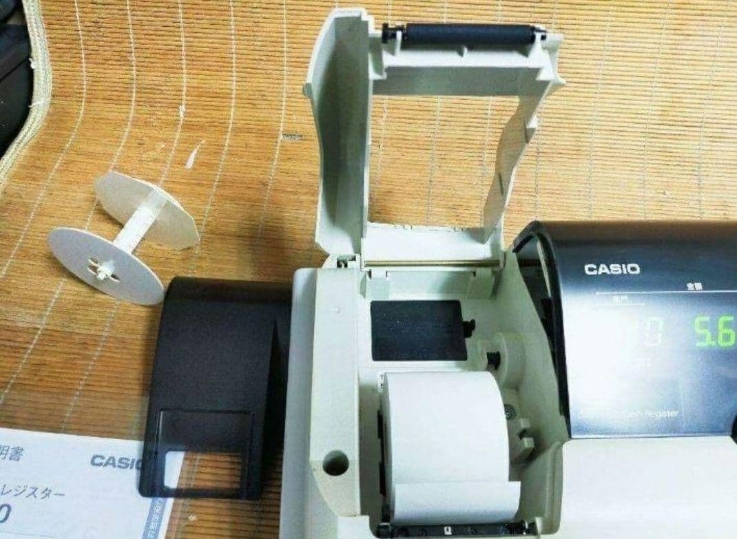 カシオレジスター　TE-M80　中古品　人気機種感熱紙　送料無料　801235