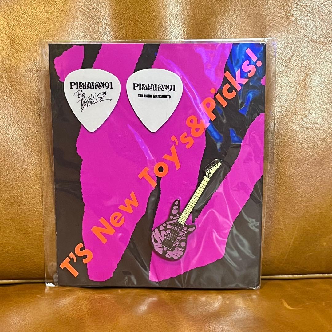 B'z Pleasure'91 ギター ピック ピンバッジ 松本孝弘