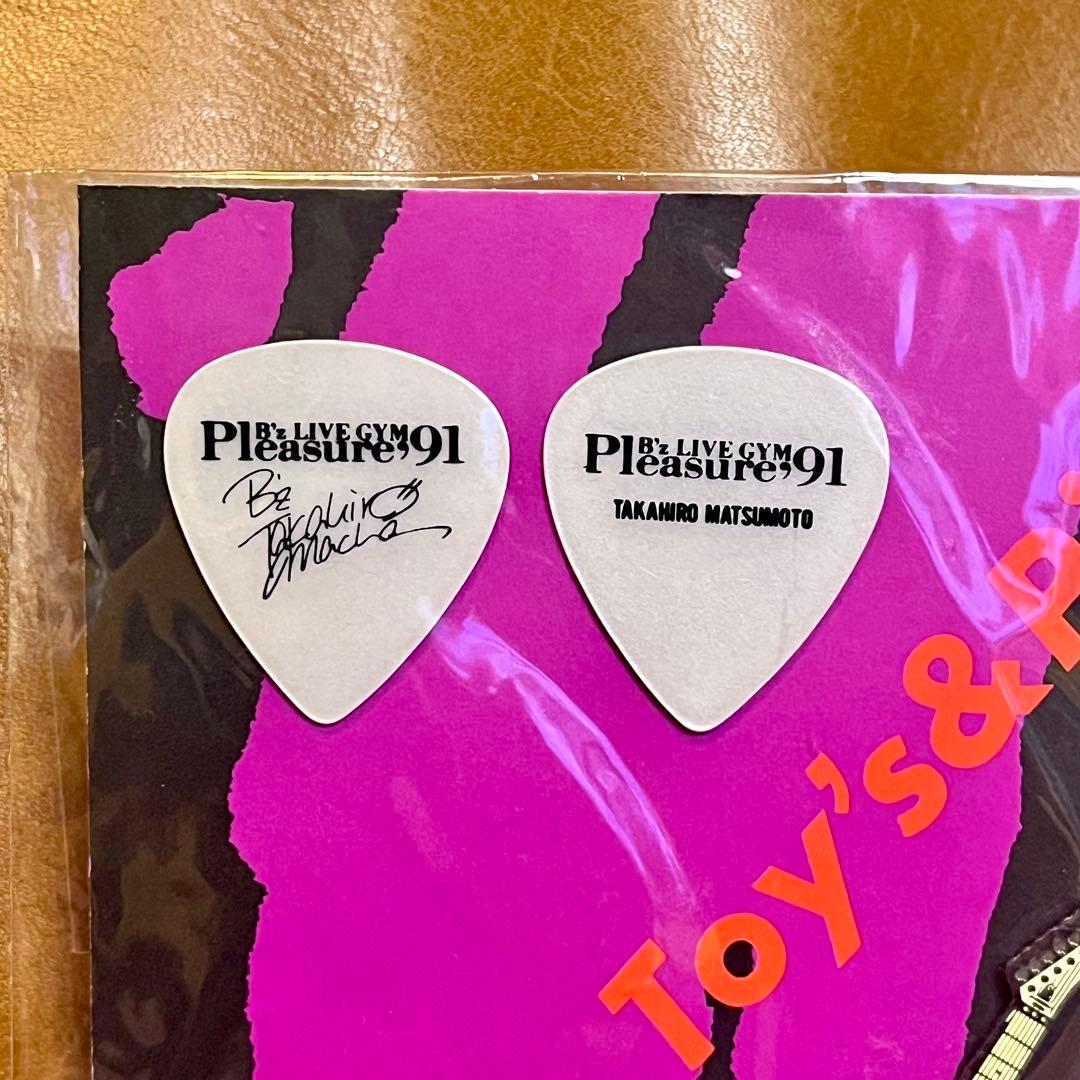 B'z Pleasure'91 ギター ピック ピンバッジ 松本孝弘