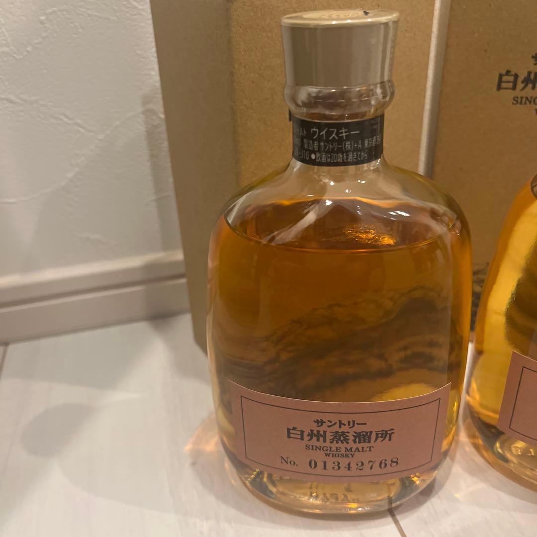 【白州蒸留所限定】サントリー　シングルモルトウイスキー 300ml 箱付き　2本
