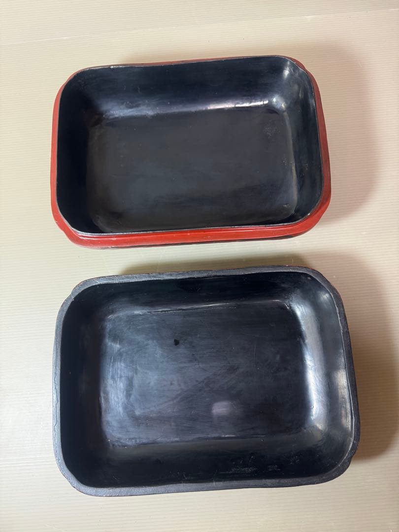 2925 時代　唐物　花文　四方　蓋物　菓子器