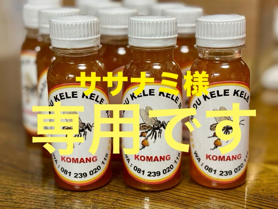 ササナミ様 バリ島 針なしミツバチの蜂蜜(完全非加熱)約140g 6本