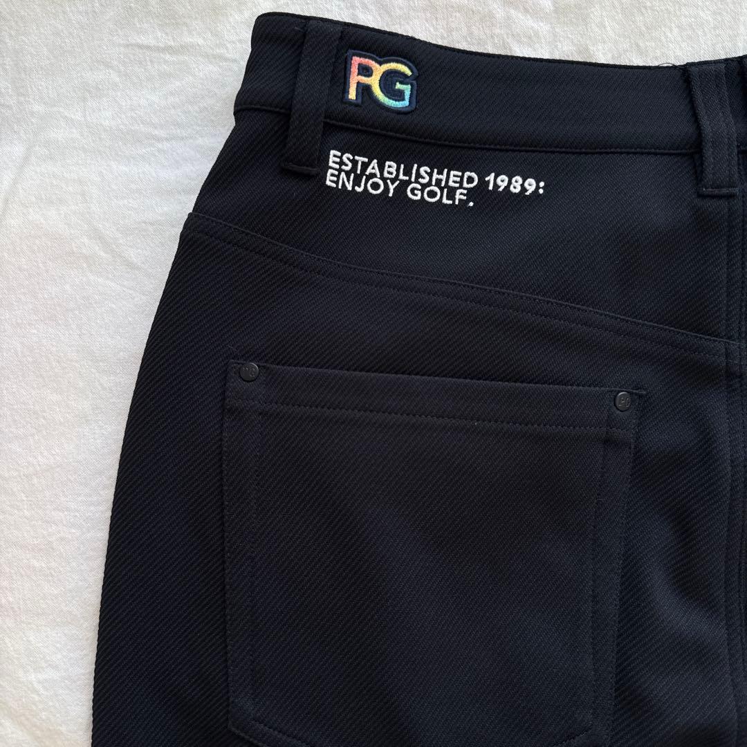 タグ付き　現行モデル　パーリーゲイツ　パンツ　黒　ブラック　3 S〜M相当