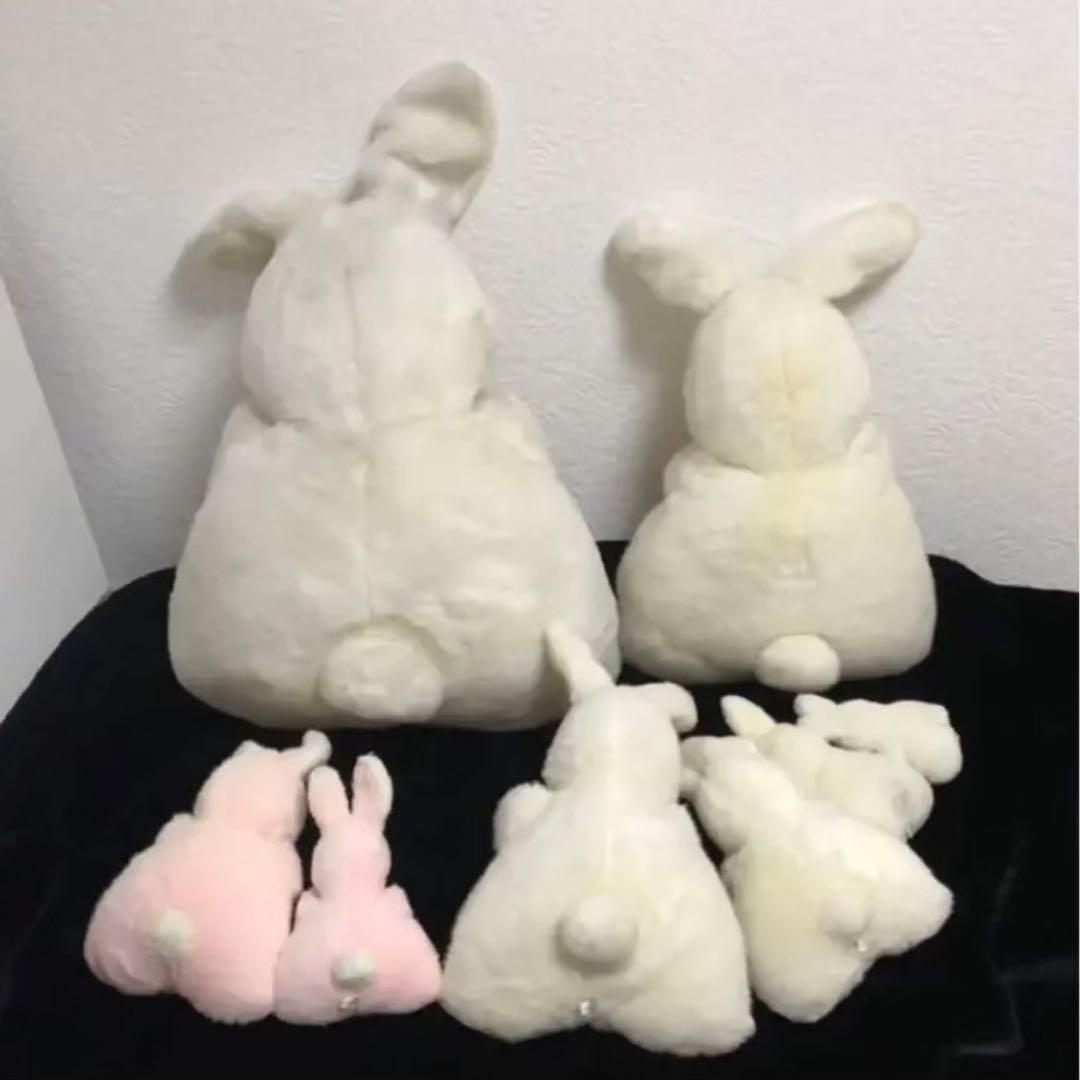 セキグチ　うさぎニンジンぬいぐるみSS・S・M・L・LL・特大セット昭和レトロ