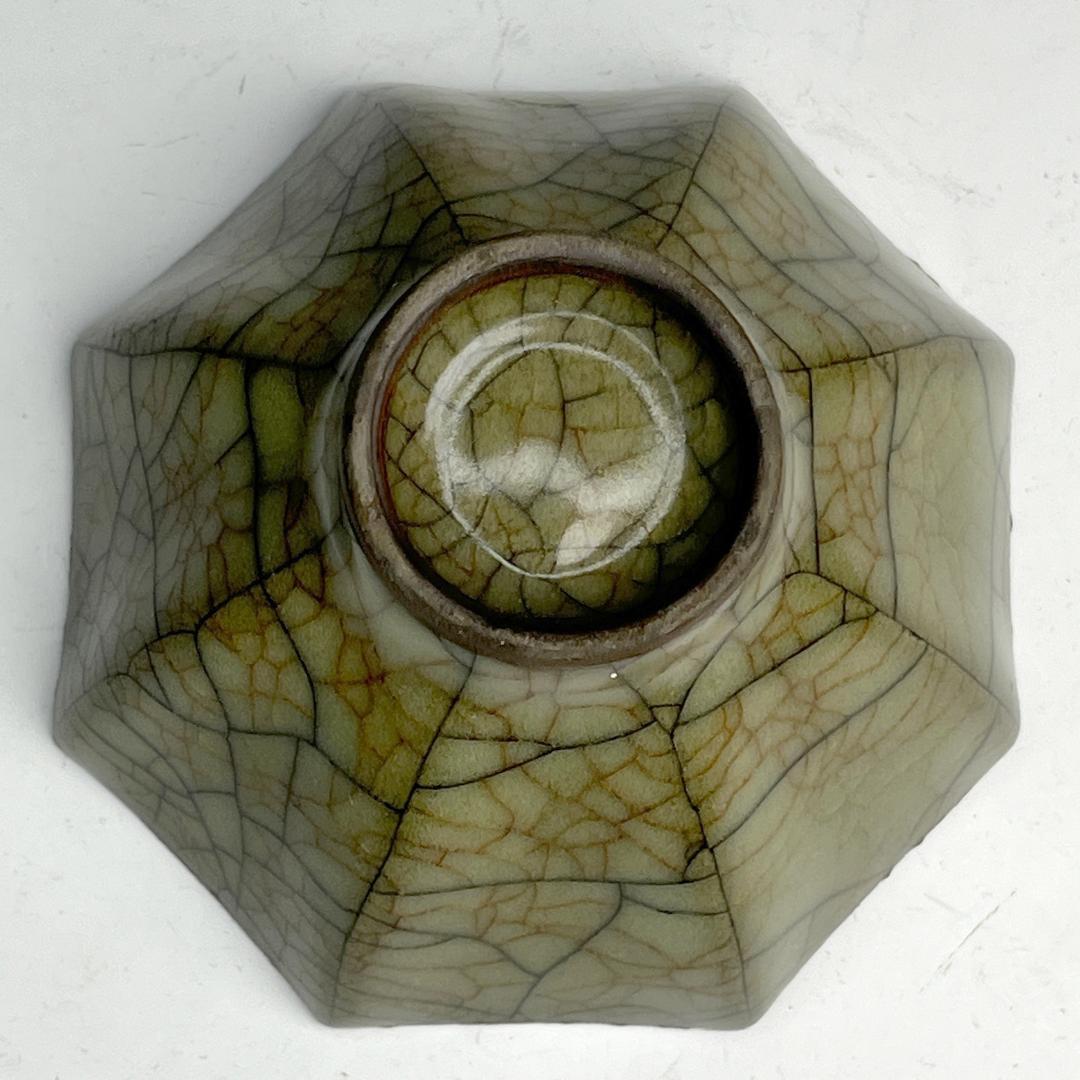 哥窯 八角盌 中国古玩 中国美術 唐物 擺件