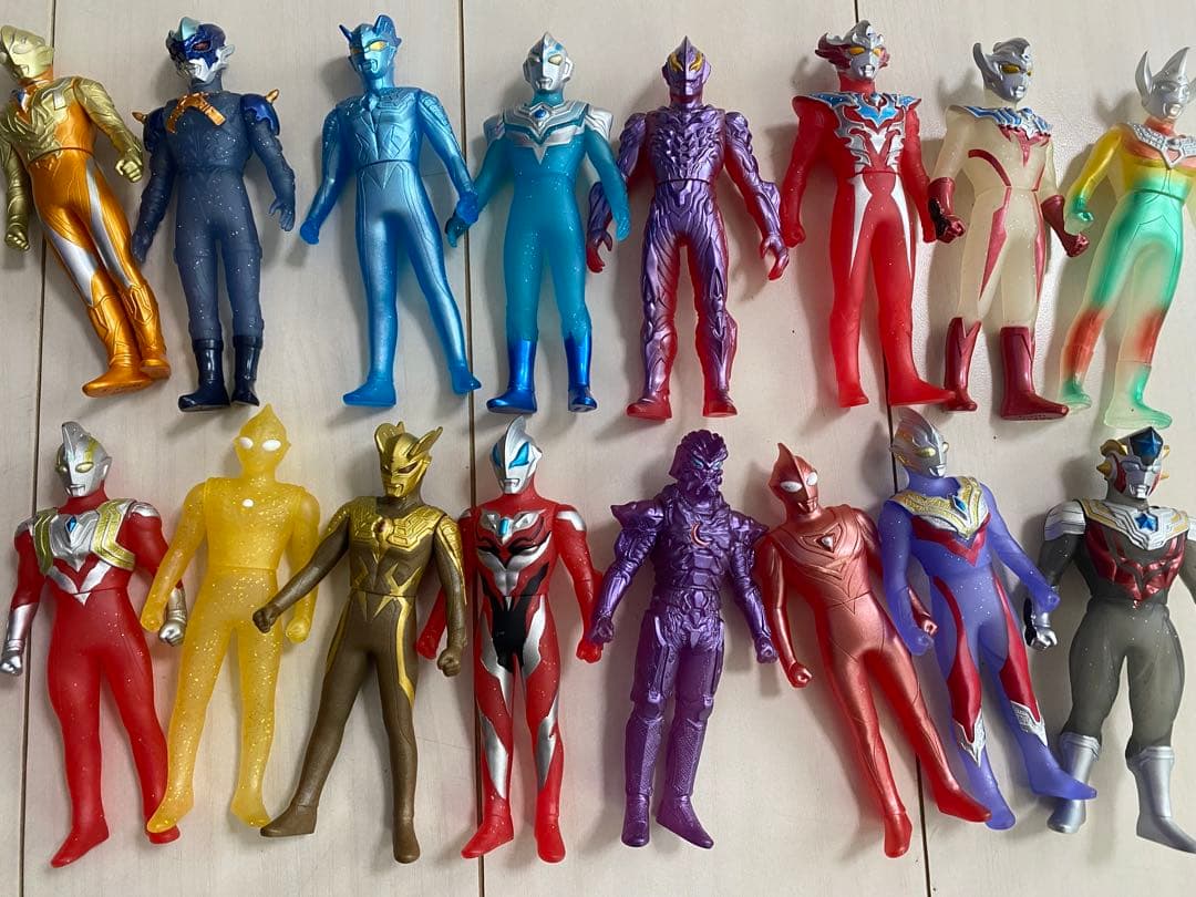 【ラメ加工レア有り】ウルトラマンソフビフィギュア セット