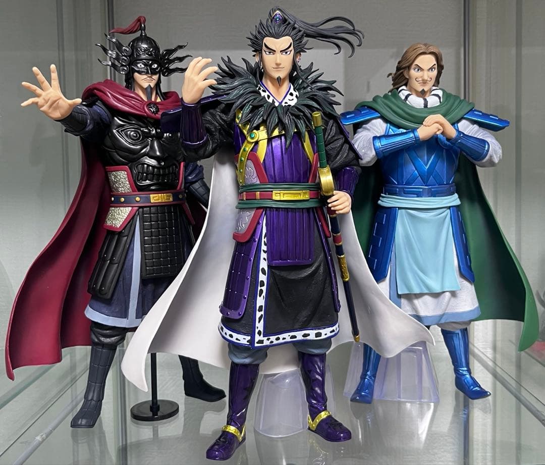 キングダム　一番くじ　桓騎　騰　王翦　フィギュアセット　オマケ付き