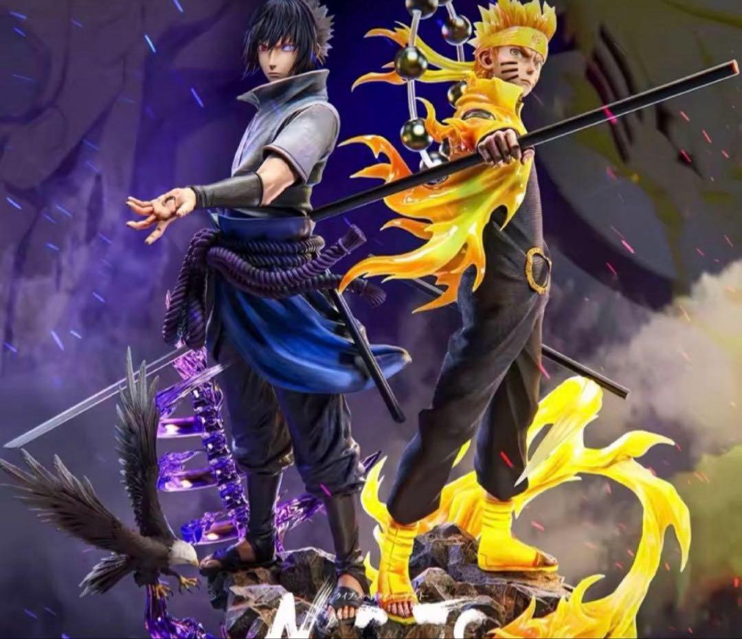 【激レア】NARUTO ナルト×サスケ 九喇嘛チャクラモード 海外フィギュア