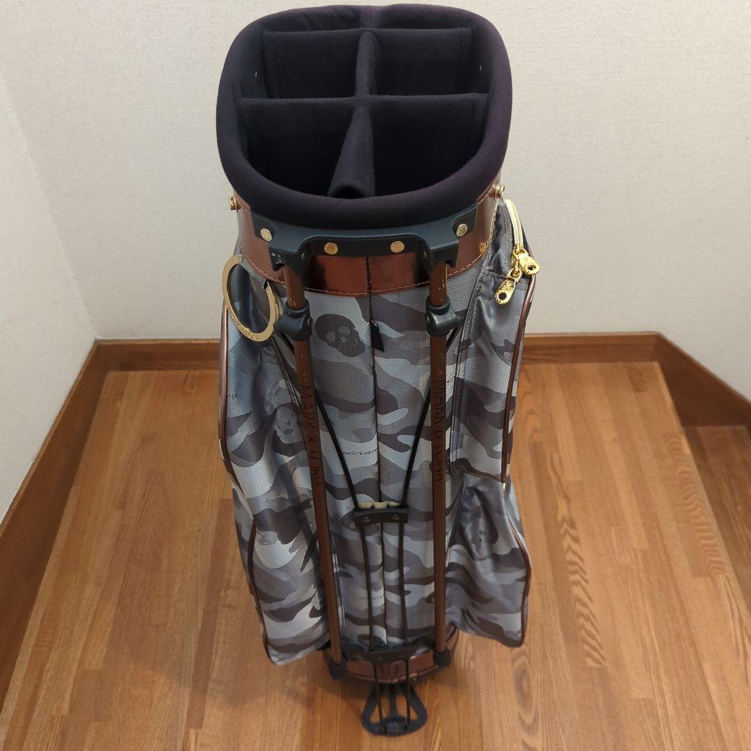 MARK & LONA 迷彩グレー キャディバッグ　アイアンカバー付