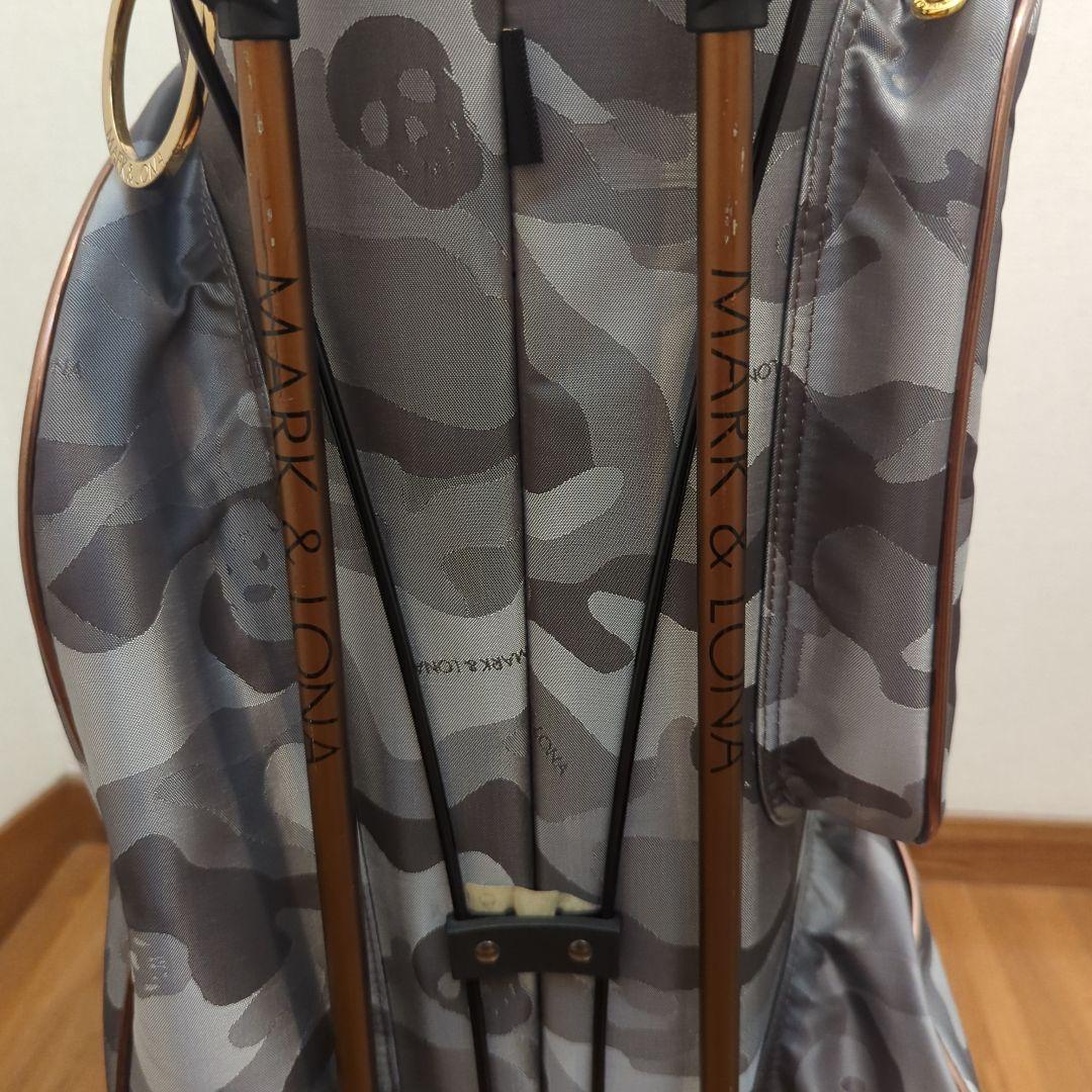 MARK & LONA 迷彩グレー キャディバッグ　アイアンカバー付