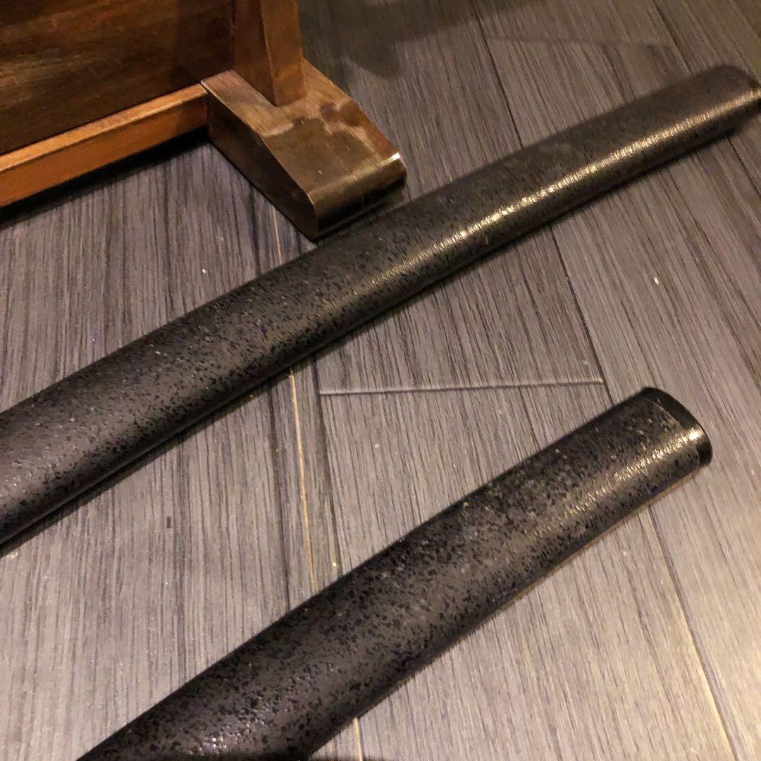 本格模造刀　大小セット　緑拵え　太刀　脇差　大小セット