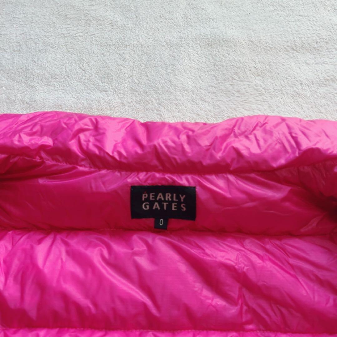 未使用級　パーリーゲイツ 2way　ダウン　ジャケット　ベスト　ピンク　収納