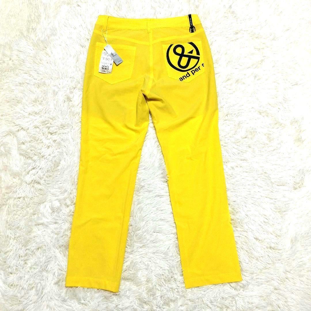 【新品未使用】and per se アンパスィロゴネームデザイン ゴルフパンツ