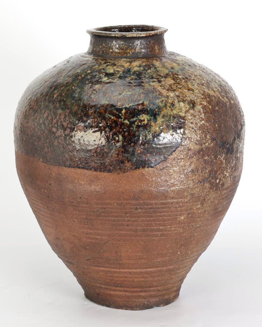 ダ*ゴ様 古陶磁 古丹波 大壺 焼締 自然釉 壺 花器 甕 古伊賀 時代物 骨董