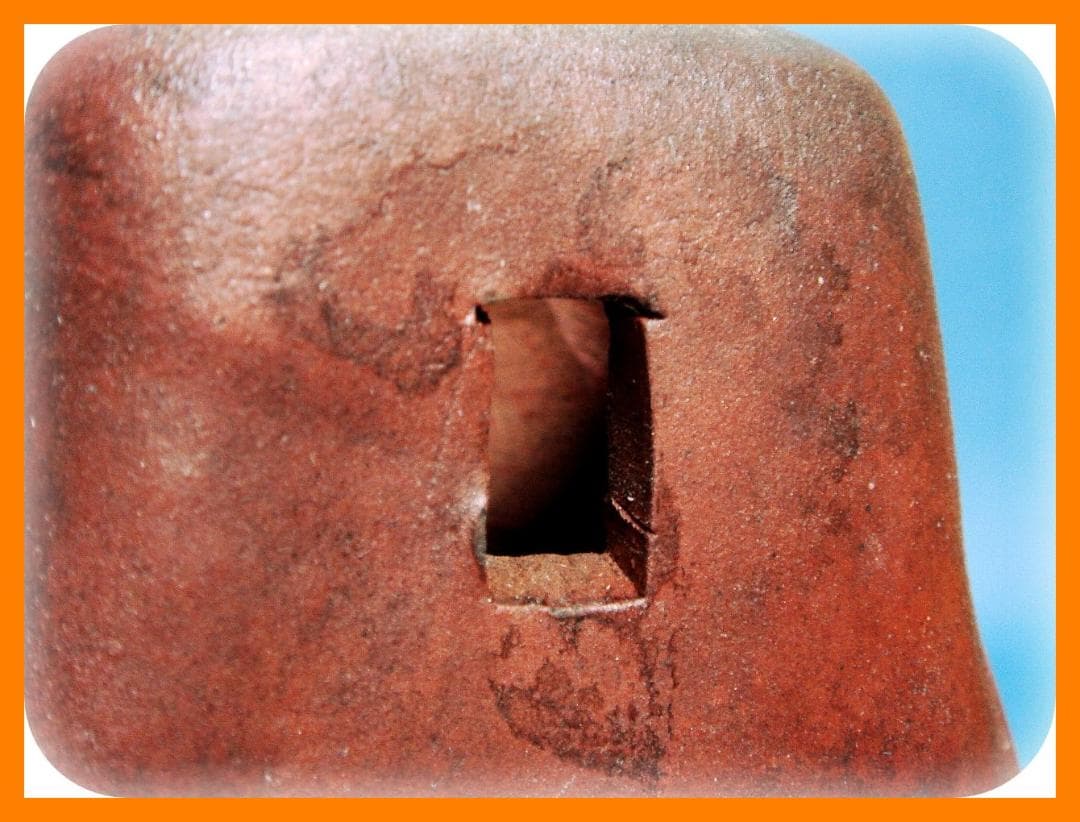 @550『備前焼 蝉 掛花入』　/骨董品 古美術 アンティーク 古玩