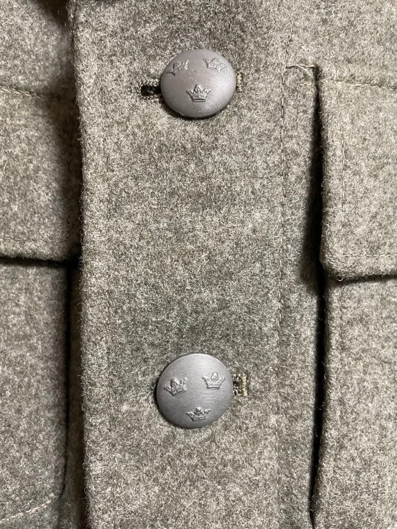 スウェーデン軍　ウールコート　ウールジャケット　ヴィンテージ