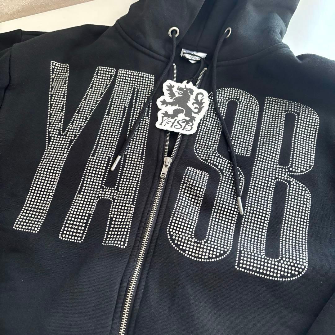 YOASOBI WANDARAラインストーンロゴジップフーディ　ブラックLサイズ