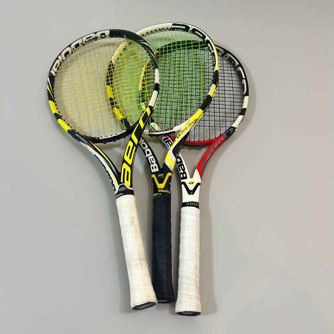 aero pro drive storm テニスラケット 3本セット