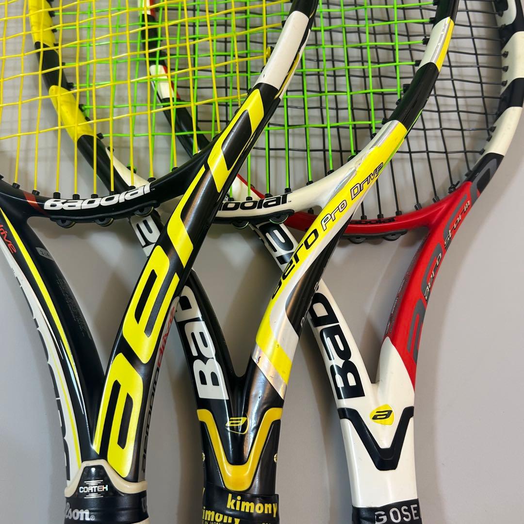 aero pro drive storm テニスラケット 3本セット