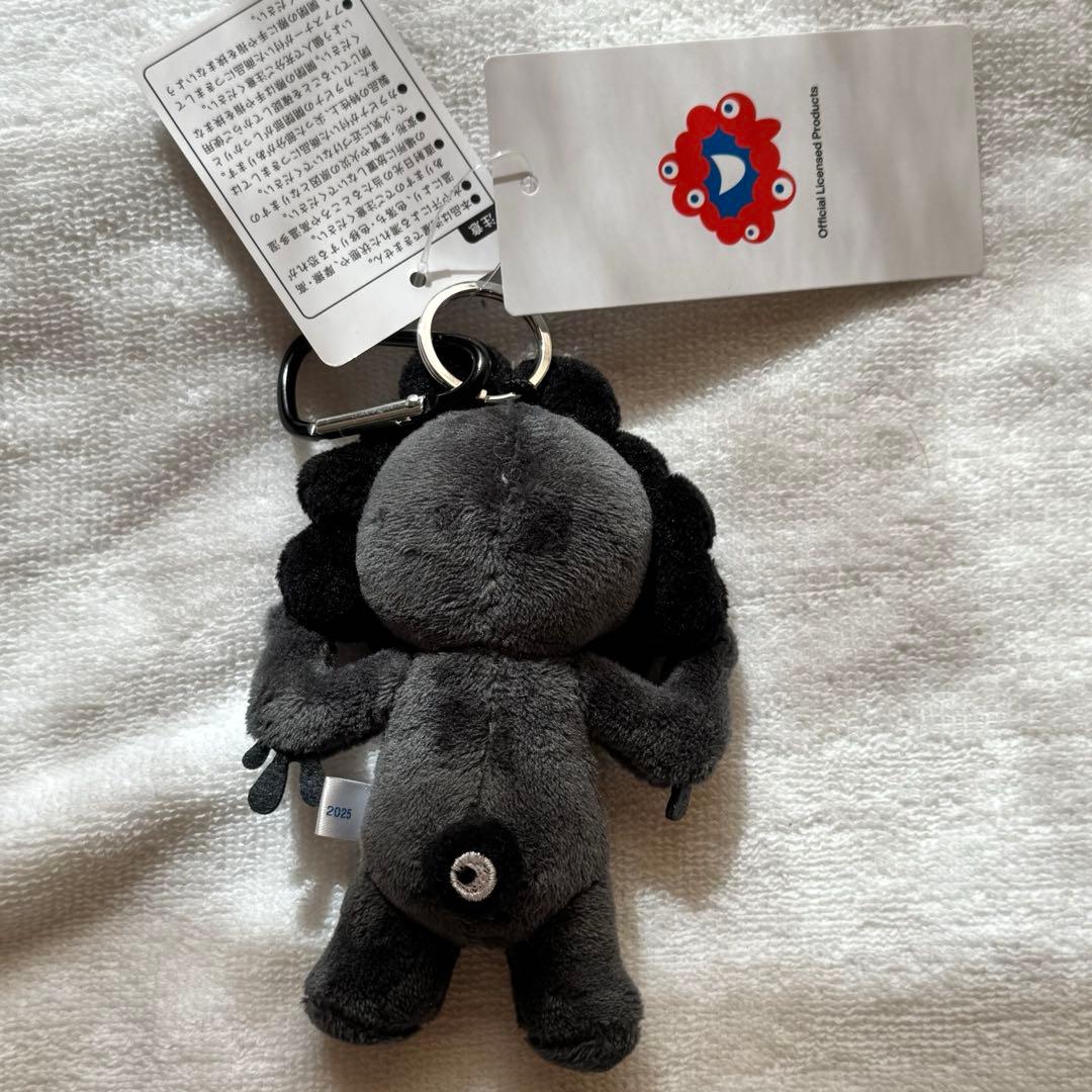 EXPO2025 黒ミャクミャク　カラビナ付きぬいぐるみマスコット(立)