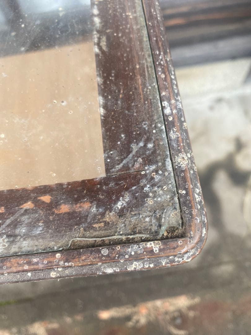 木製ガラスケース 2段　ショーケース　昭和レトロ　飾り棚　店舗用品