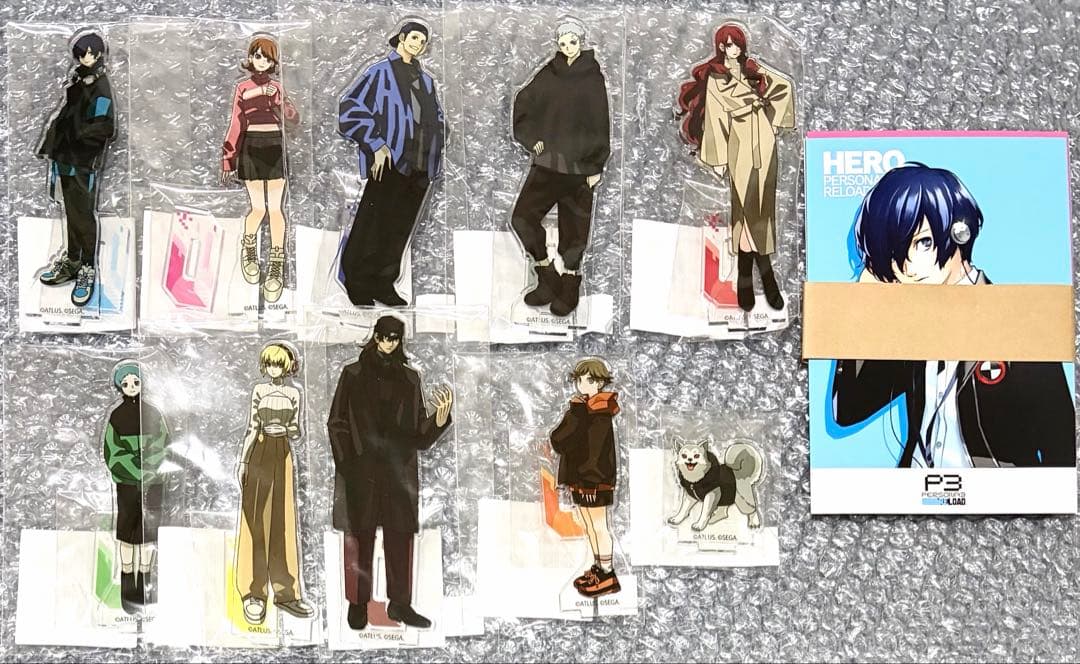 ペルソナ3リロード　ヴィレヴァン　アクリルスタンド 10種類セット+ポストカード