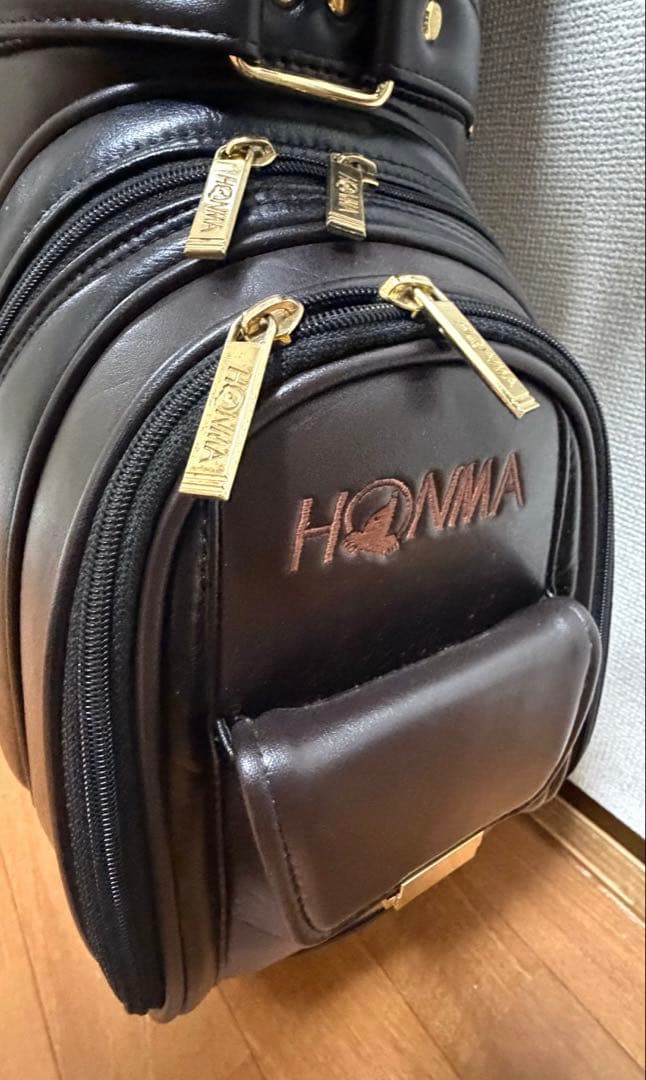HONMA　ゴルフバッグ　キャディバッグ　レザー　カバー　おまけ付き