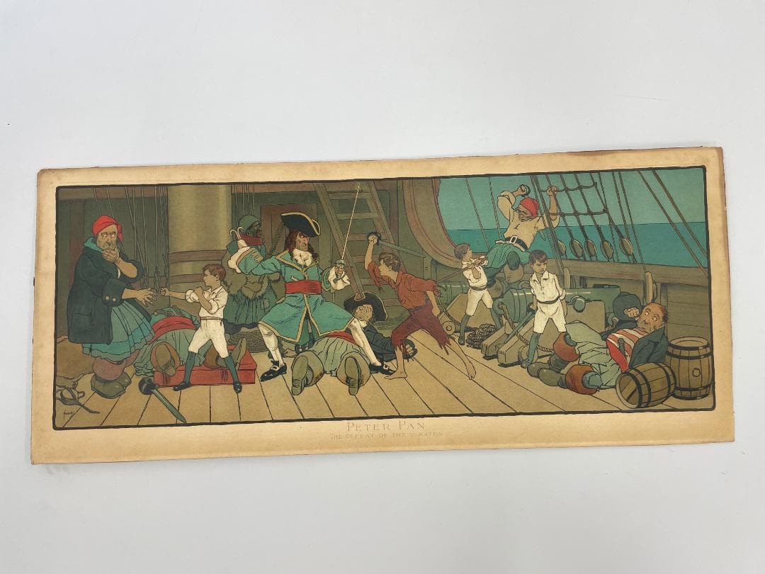 リトグラフ ピーターパン THE DEFEAT OF THE PIRATES