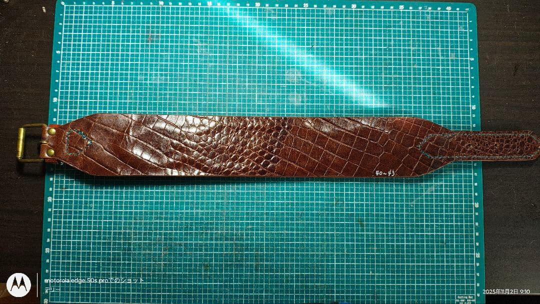 大型犬用ハンドメイド首輪㊵