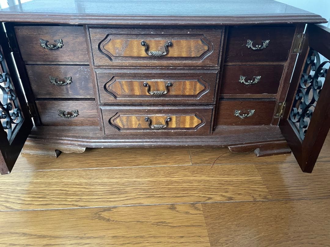 アンティーク ウッド アクセサリーボックス 昭和