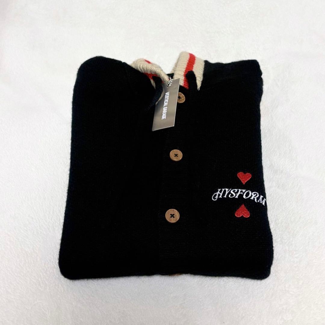 ミュージシャン HYSFORM KNIT BUTTON HOODIE