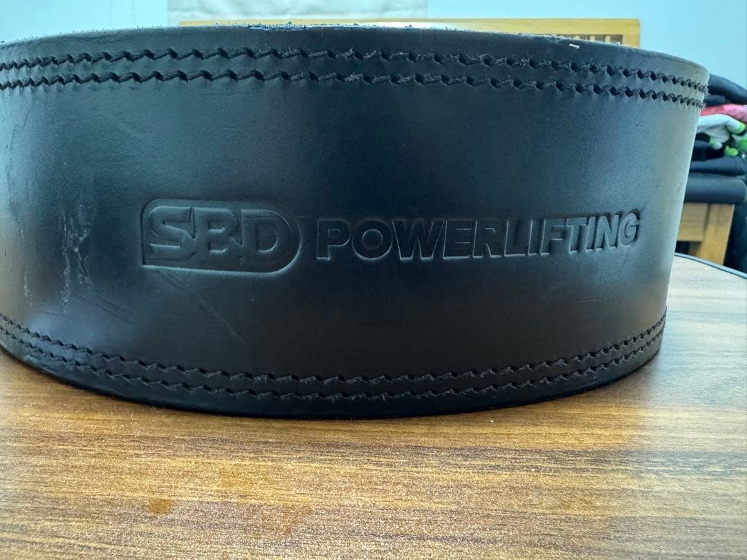 SBD パワーリフティング トレーニングベルト 黒赤