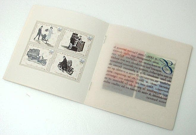 劇レア！ルイヴィトン 切手シート1896年-1996年(v2-148)me351