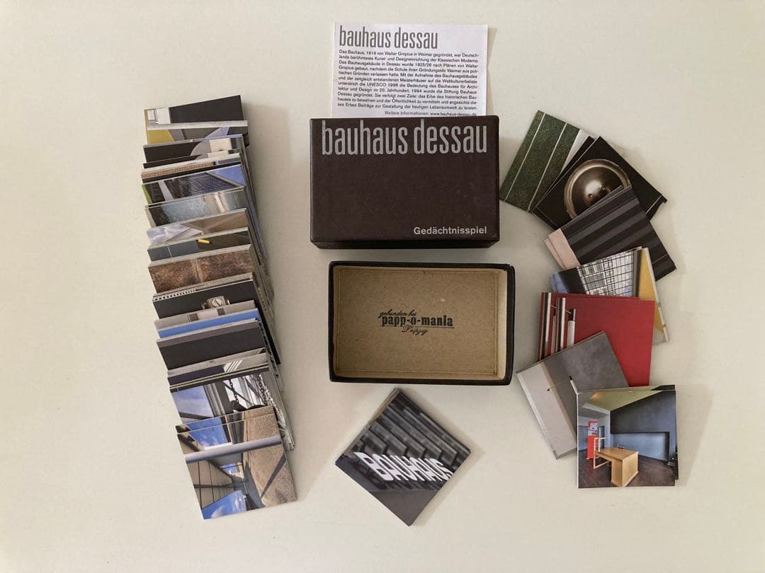 Bauhaus Dessau Gedächtnisspiel バウハウス カード