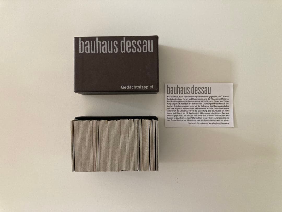 Bauhaus Dessau Gedächtnisspiel バウハウス カード