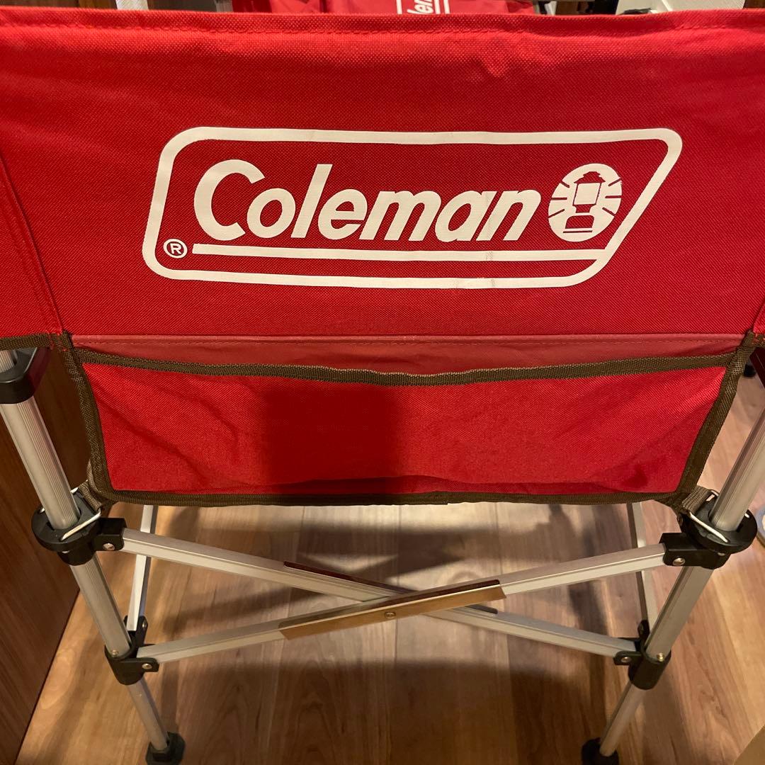 Coleman　ツーウェイキャプテンチェア　レッド　2脚セット