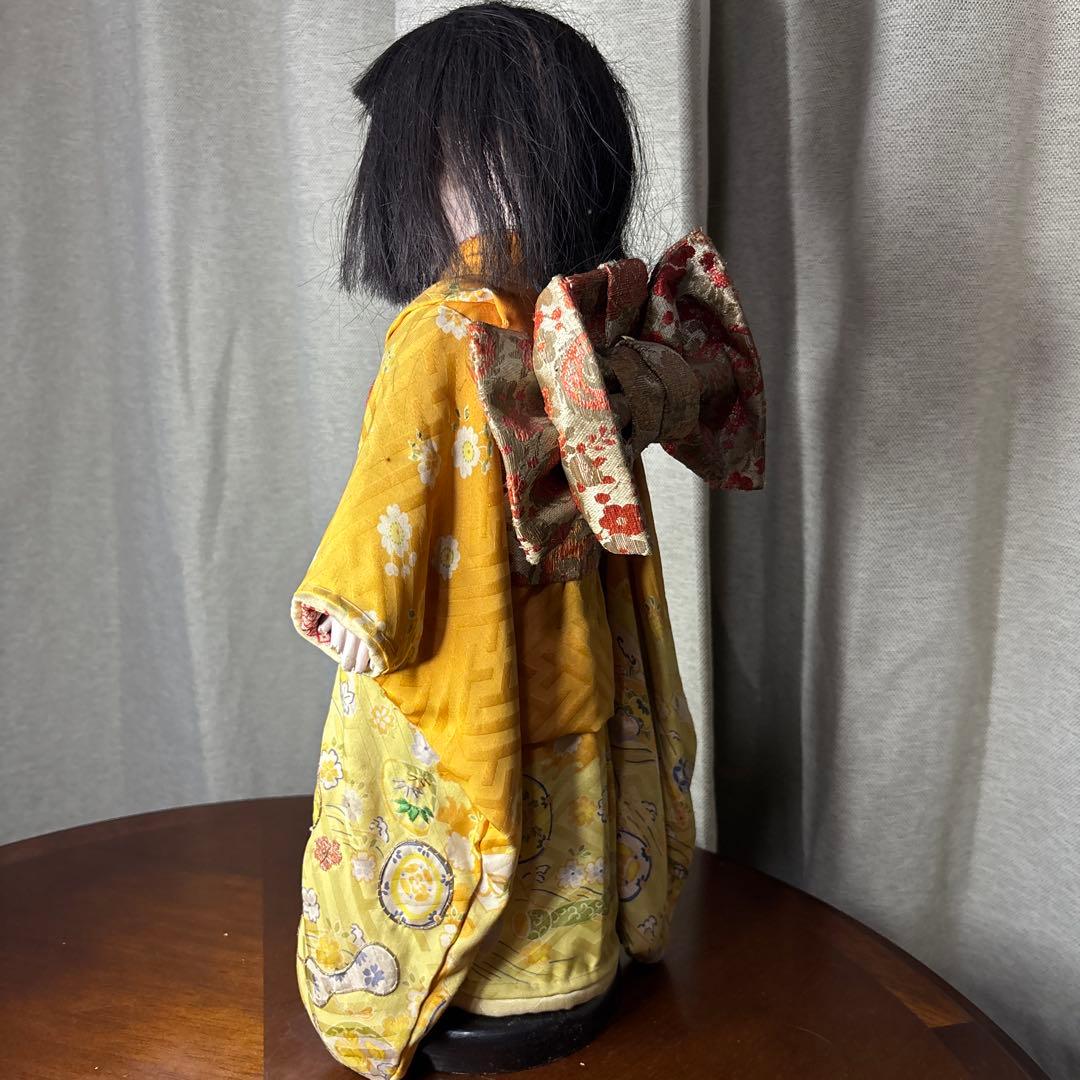 市松人形 黄色の着物