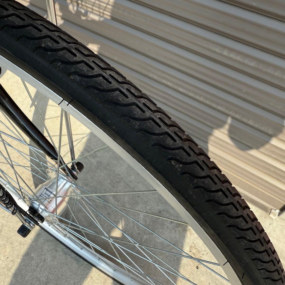 ママチャリ　27インチ　ブラック　６段変速　おしゃれ