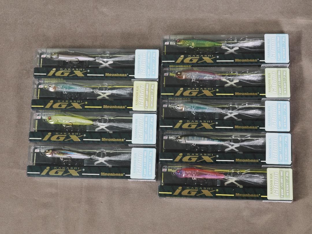 メガバス　KARASHI IGX フローティング　9色セット（未使用）