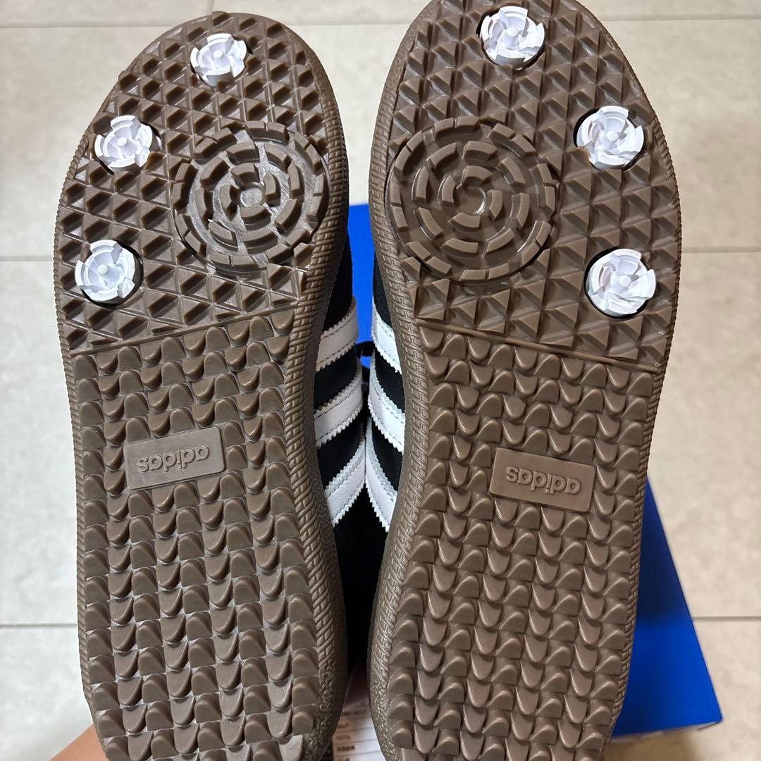 新品 室内試着のみ定価¥19800 adidas Golf SAMBA 24cm