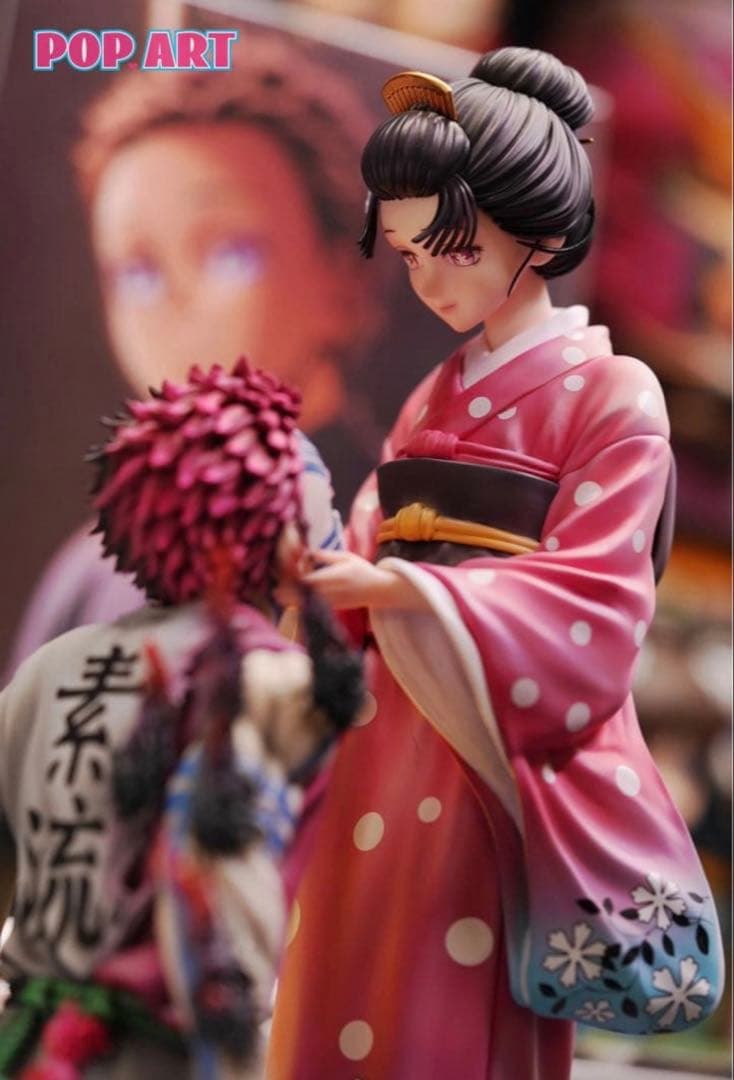 鬼滅の刃 猗窩座 恋雪 フィギュア ガレージキット