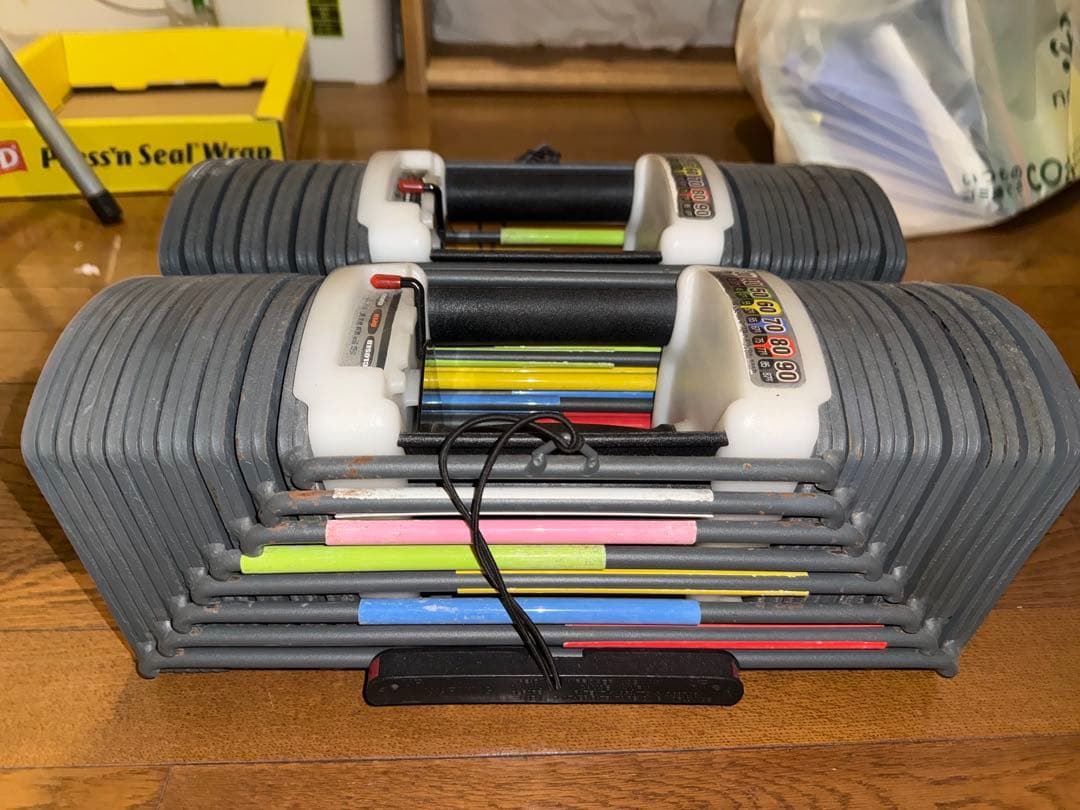 可変式ダンベル 2個セット｜最大41kg*2｜ワンタッチ重量調整