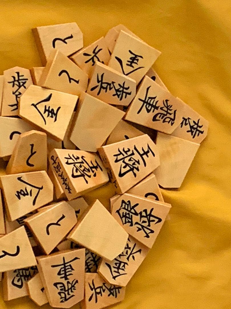 大輪カトレアさん専用--将棋駒 正虎作　巻菱湖書　御蔵ツゲ根杢　盛り上げ　未使用