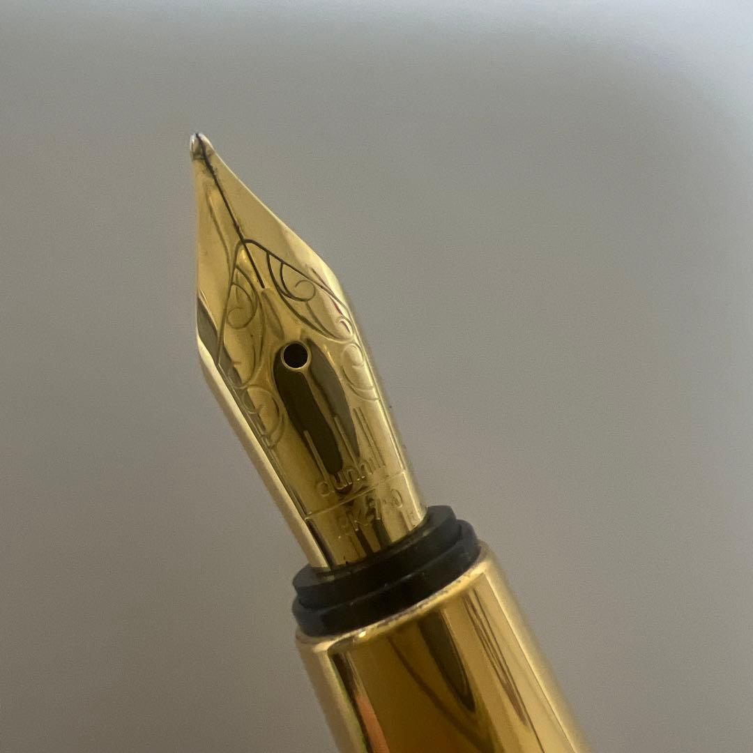 ダンヒル センチュリーマン ブラックレジン ゴールド万年筆