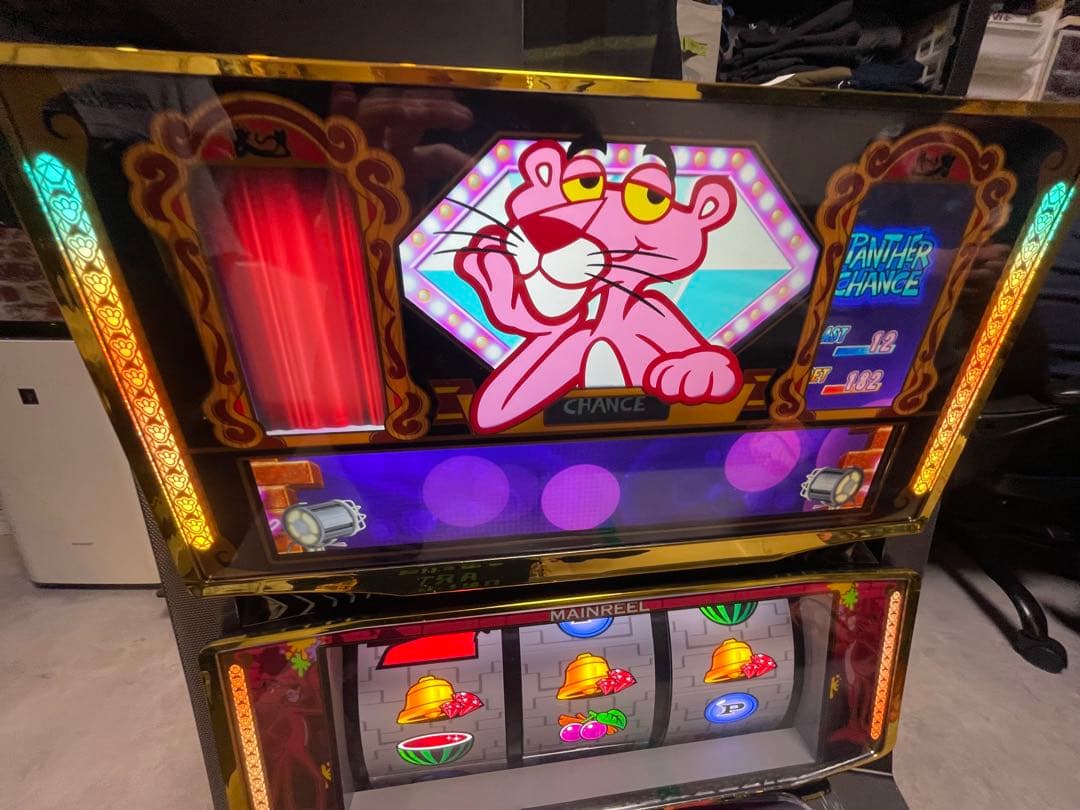 パチスロ実機 ピンクパンサーSP 不要機付