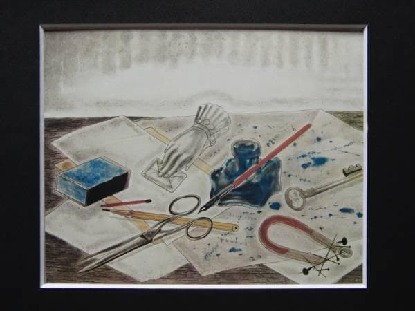 藤田嗣治、【Nature morte a l'encrier】、新品額装