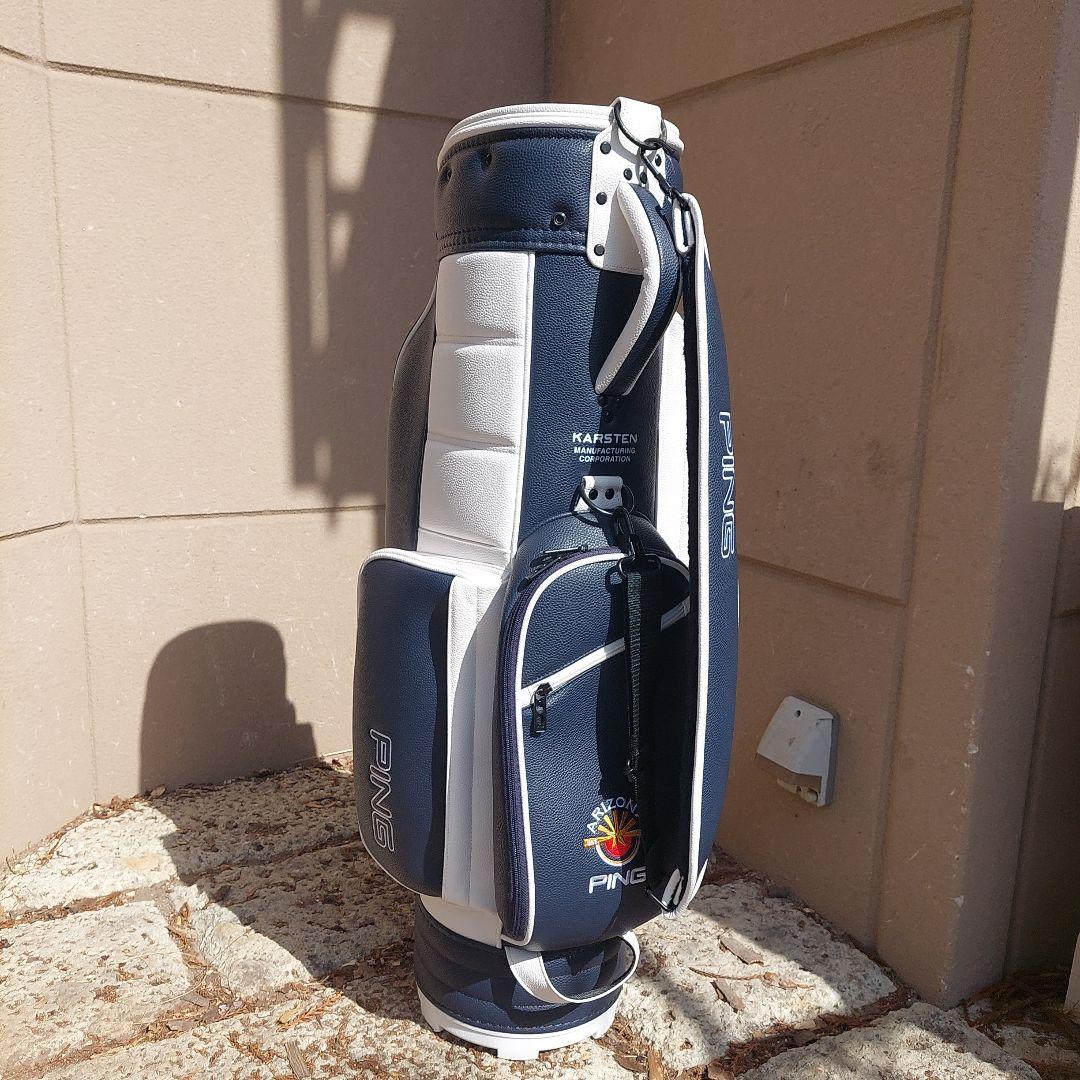 ⭐けんけん⭐PING キャディバッグ ネイビー/ホワイト