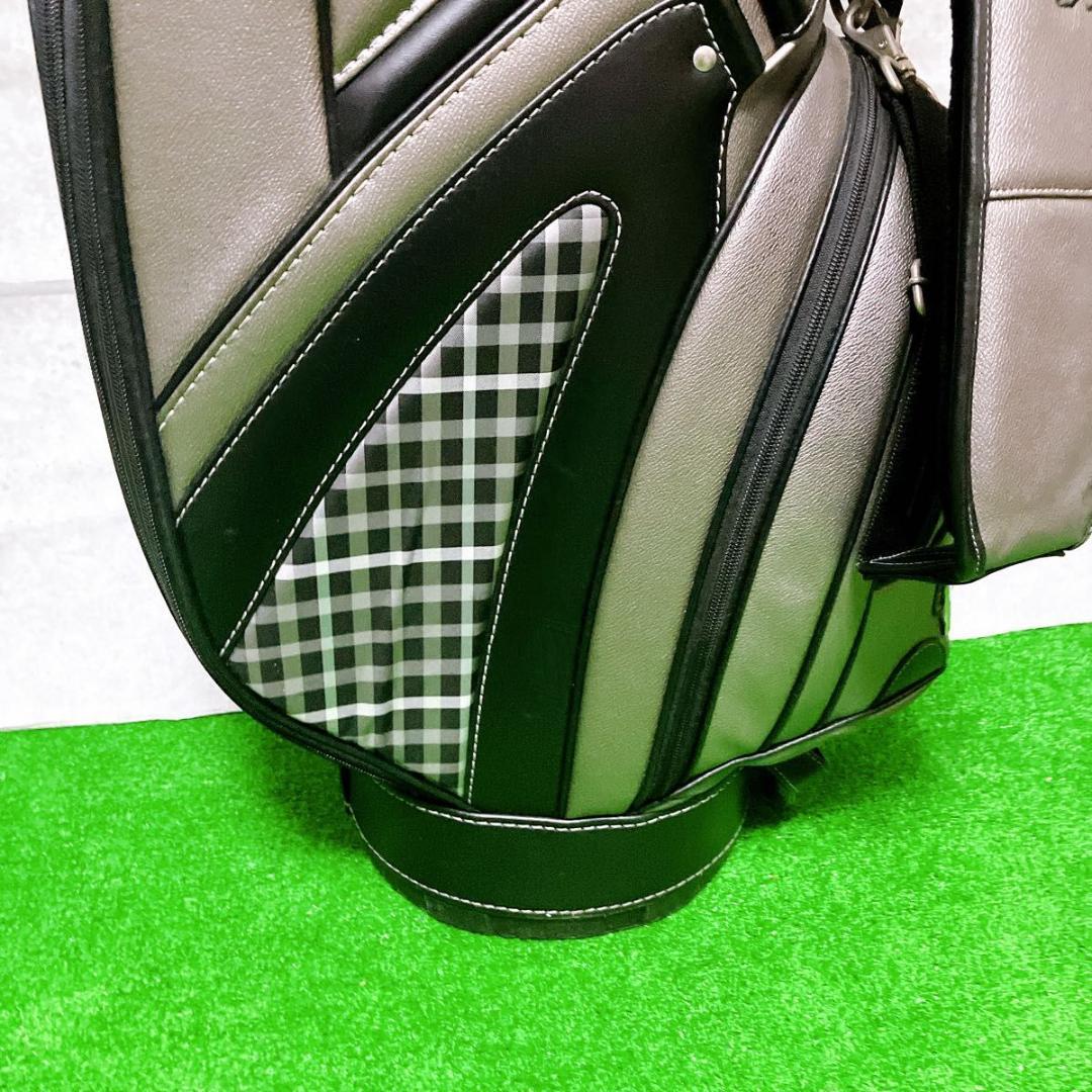 DAKS ゴルフ キャディバッグ チェック柄 9型 46インチ対応 美品