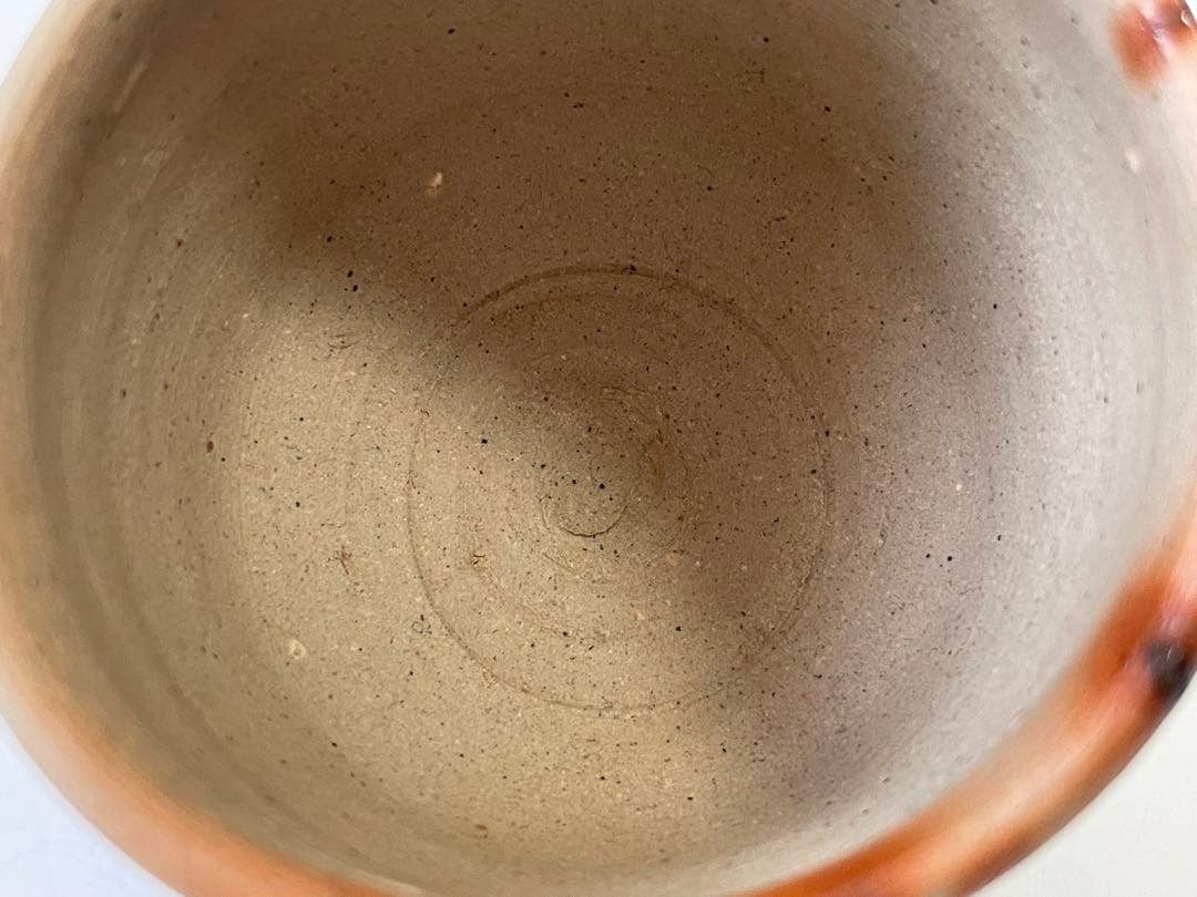 陶芸家　人間国宝　山本陶秀　備前焼　備前　緋襷　酒呑　酒器　酒盃　ぐい呑　共箱